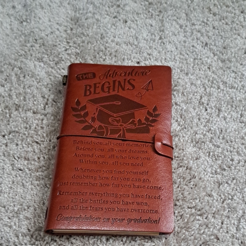 Graduation Journal with Inspirational message